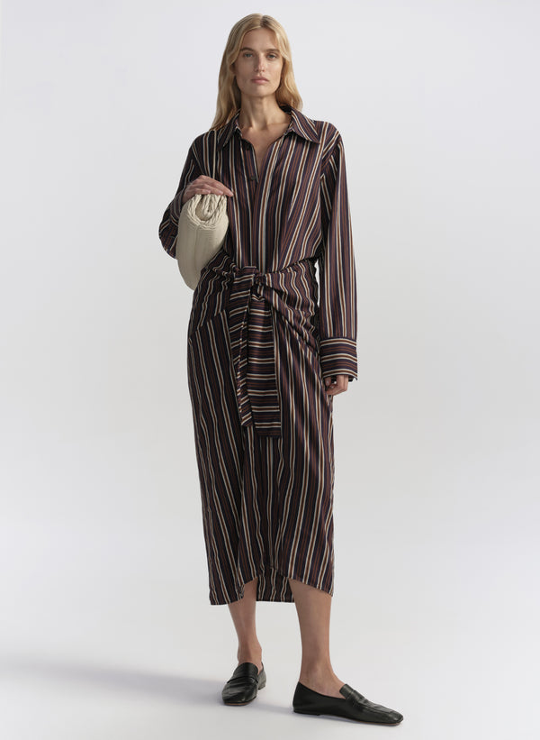 alc dress sale A.L.C. Mila Striped Midi Shirtdress in Night Blue/Mint, Size 6 The Mila Dress is crafted from a soft A.L.C. Dress Sale - Bloomingdale's