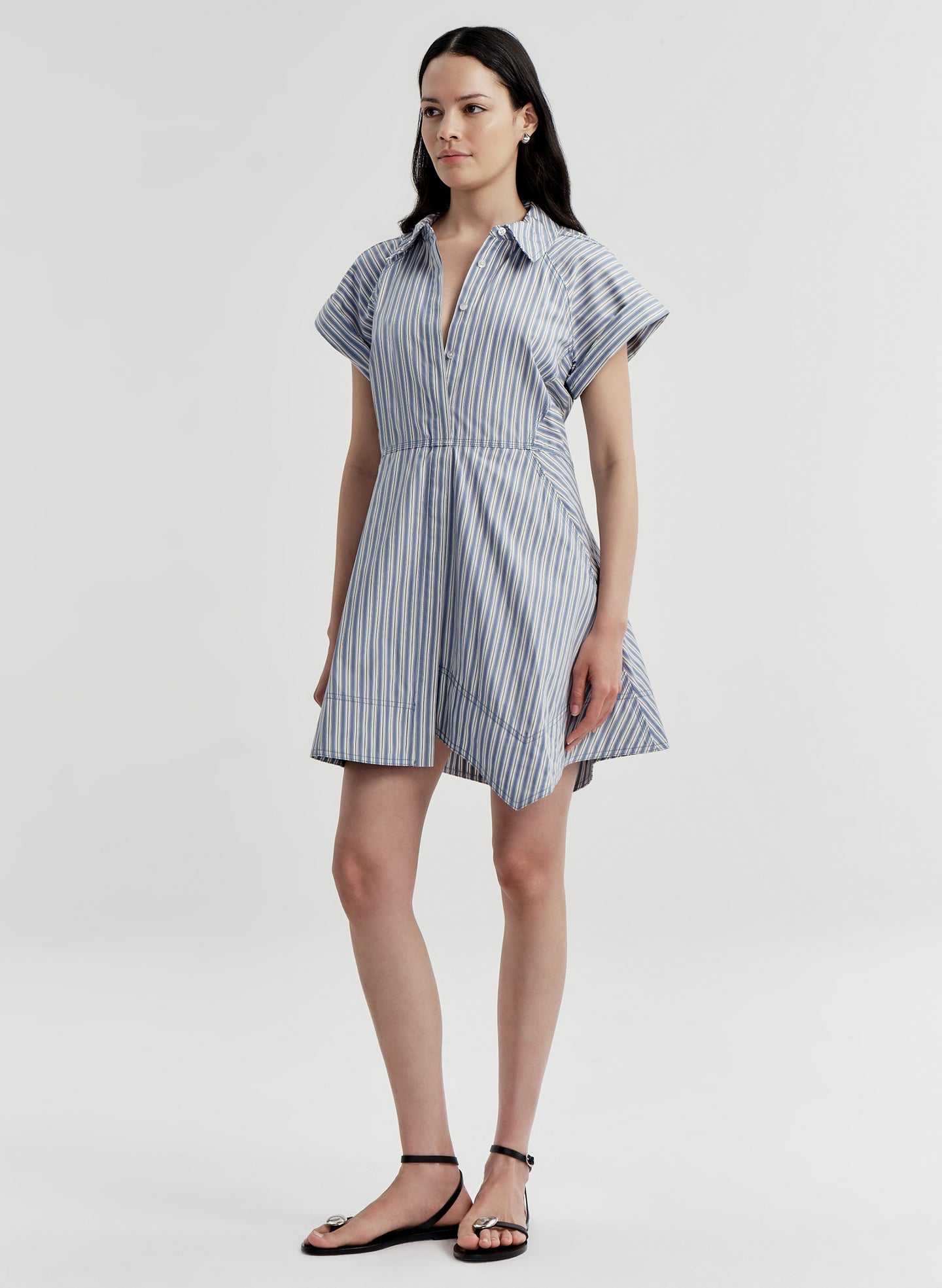 Julie Cotton Mini Shirtdress