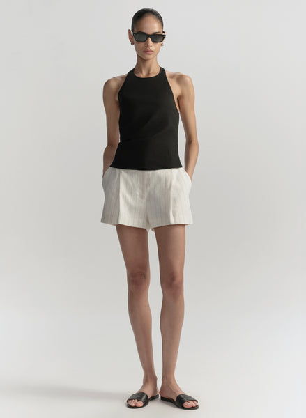 パンツ sombras Pinstripe Pearl Linen Shorts Winston Linen Pinstripe Short | ALC LTD
