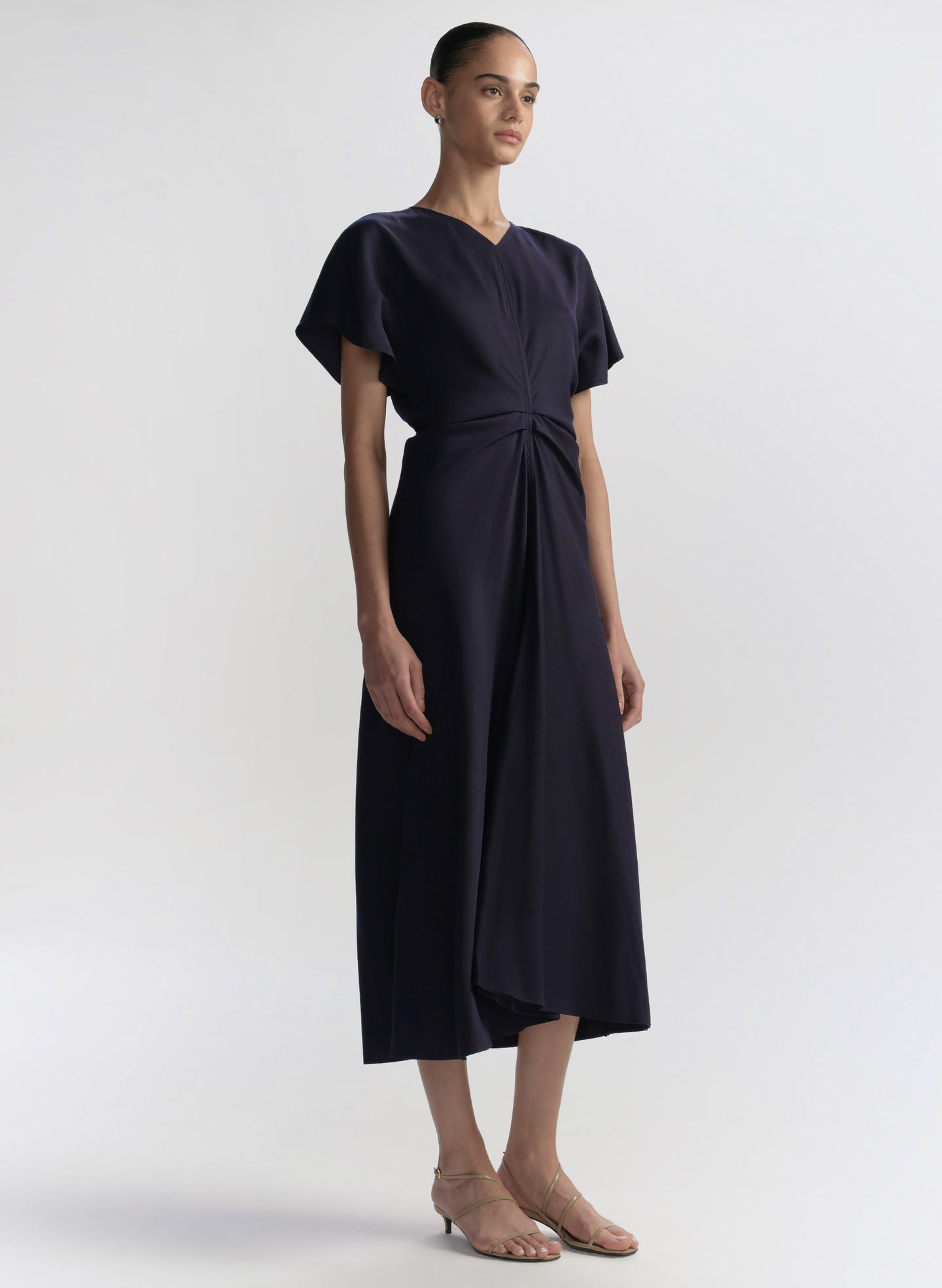 navy blue convertible dress Azazie Aretha