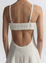 white dress on woman