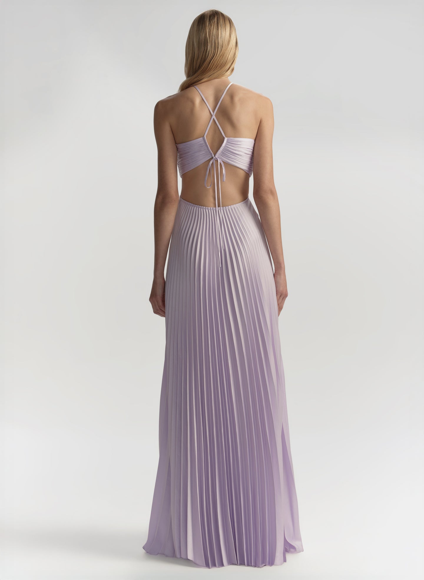 Moira Satin Pleated Maxi Dress | ALC LTD Moira Satin Pleated Maxi Dress | ALC LTD