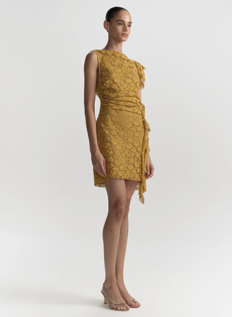 A.L.C. Astra Dress in Mustard