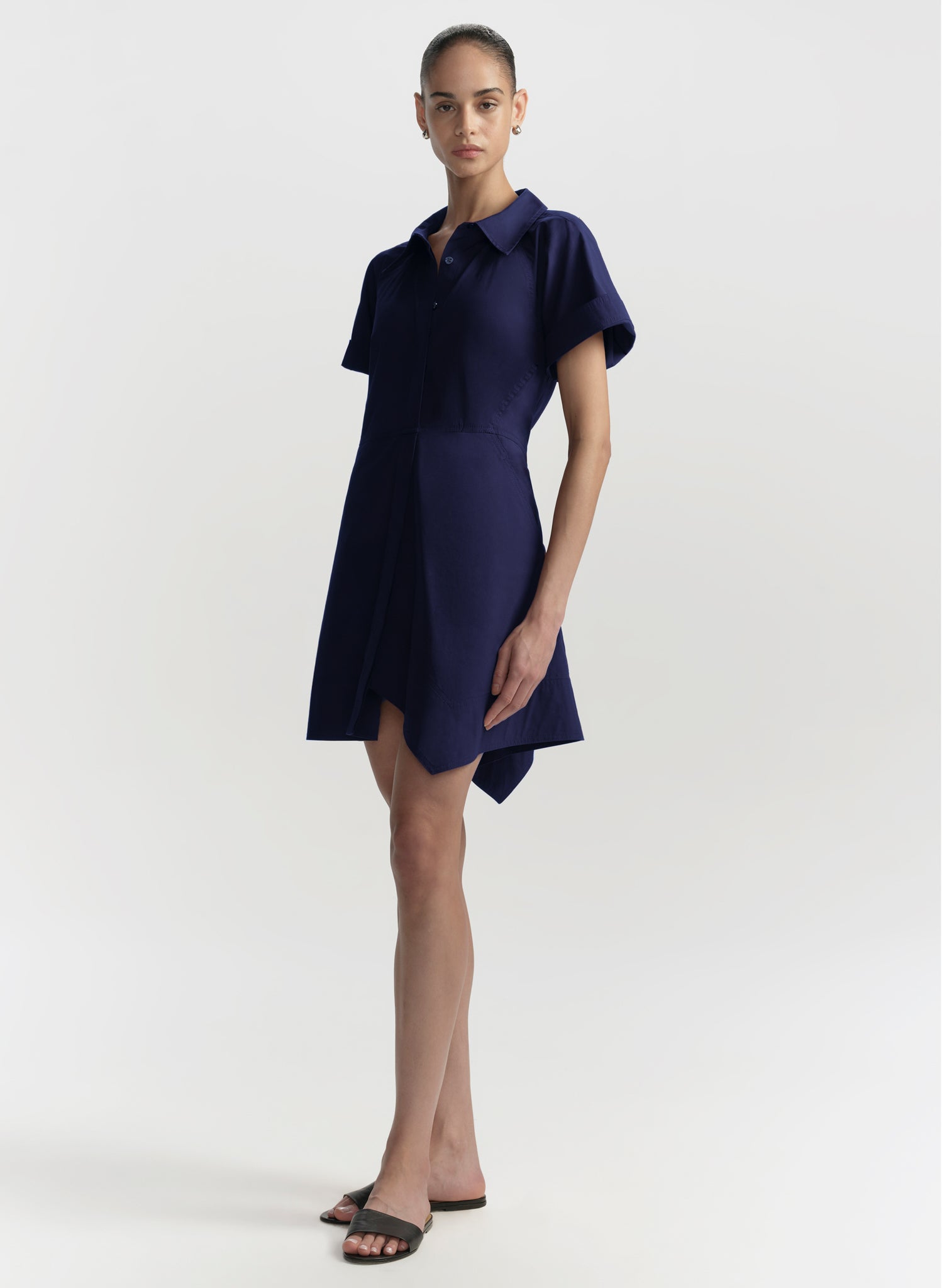 Julie Cotton Mini Shirtdress | ALC LTD