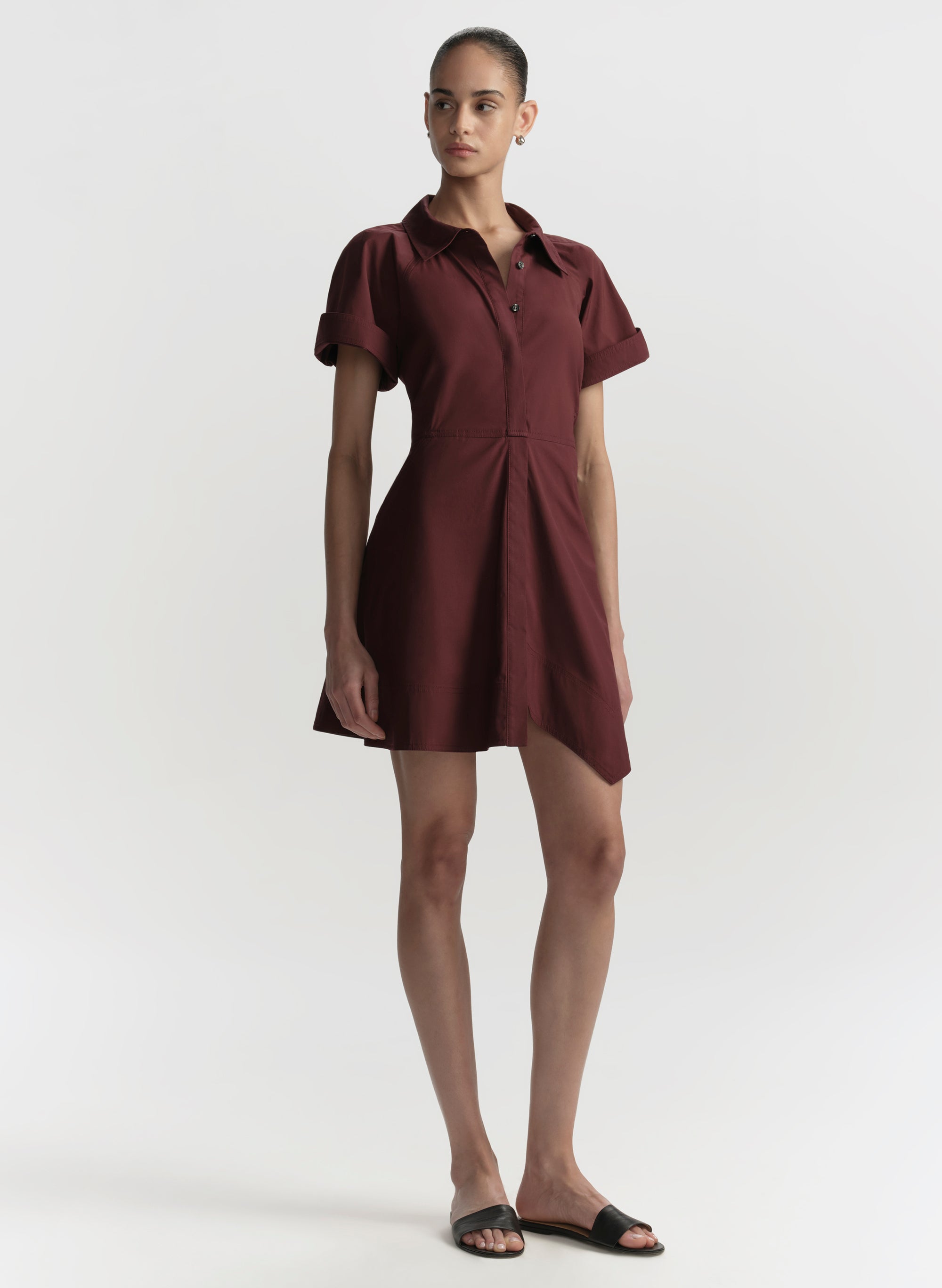 Julie Cotton Mini Shirtdress | ALC LTD