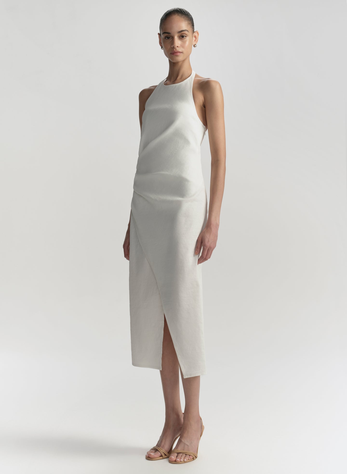 Sylvie Linen Midi Halter Dress | ALC LTD Sylvie Linen Midi Halter Dress | ALC LTD