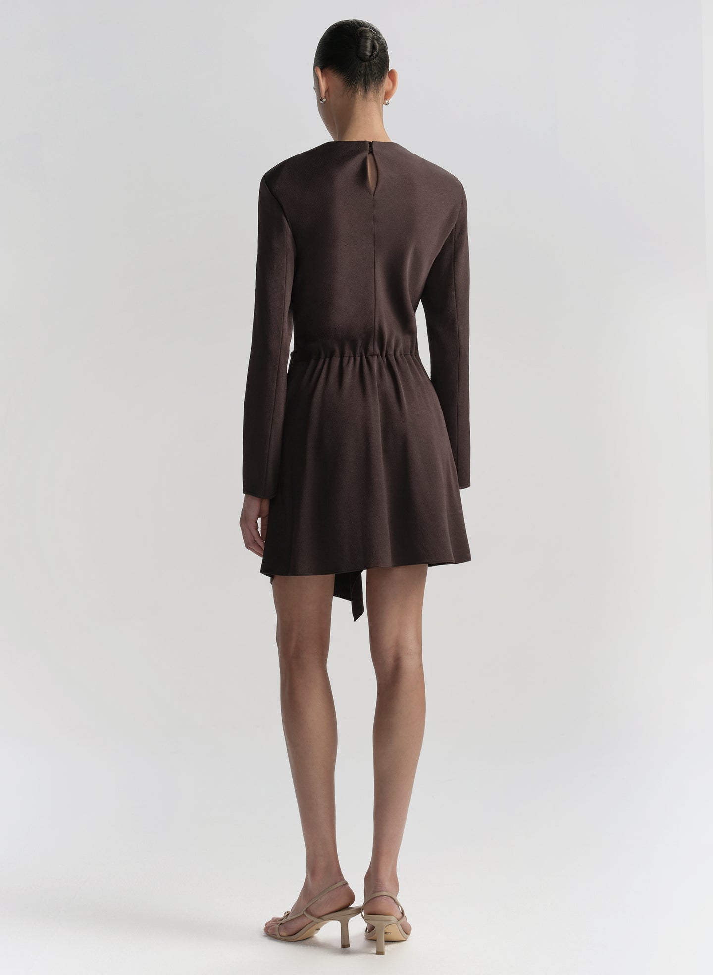 A.L.C. Women's Kay Ruched Mini Dress Ganache A.L.C. Women's Kay Ruched Mini Dress Ganache