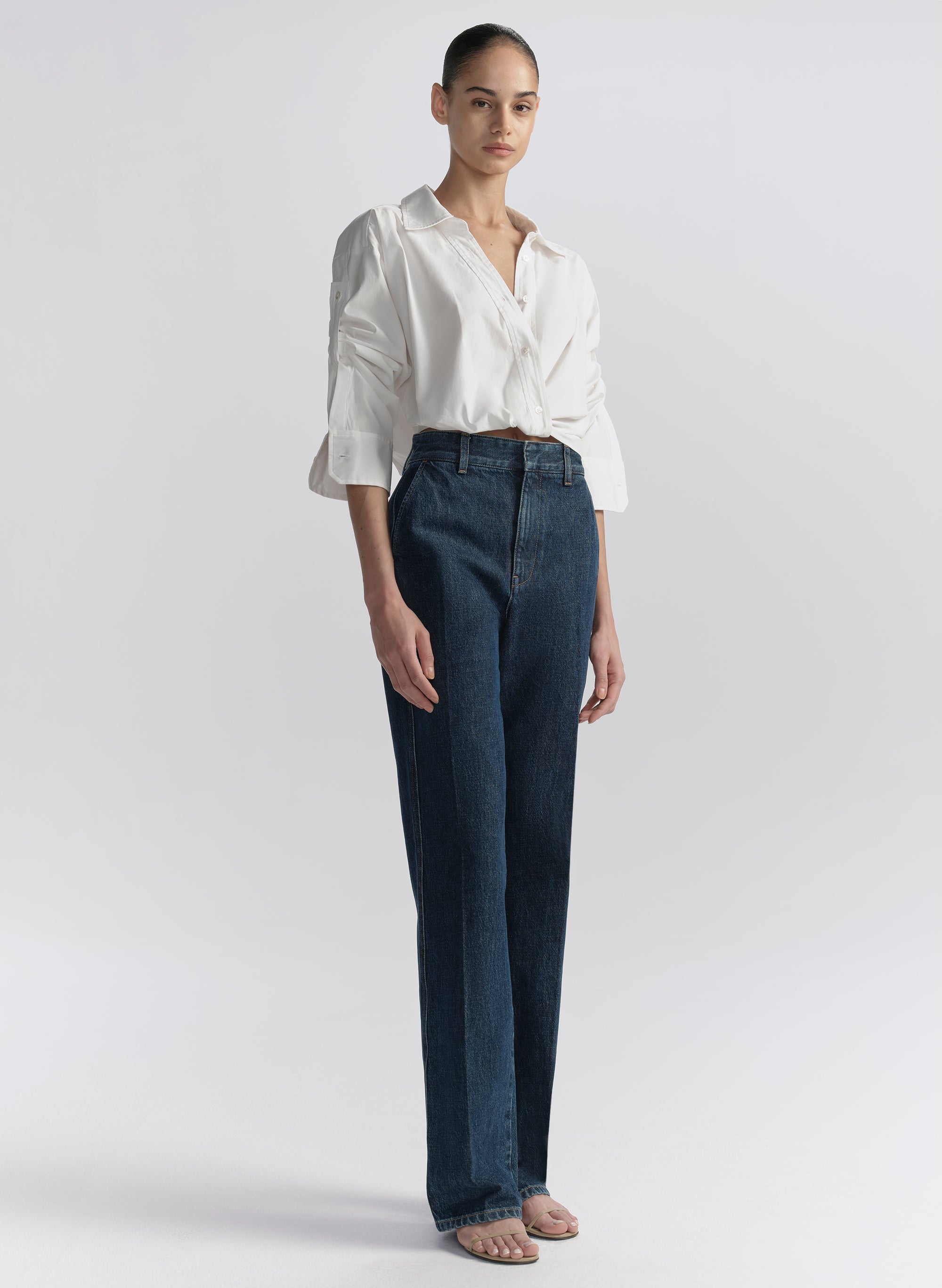 トップス Leo Leo Cropped Cotton Shirt | ALC LTD