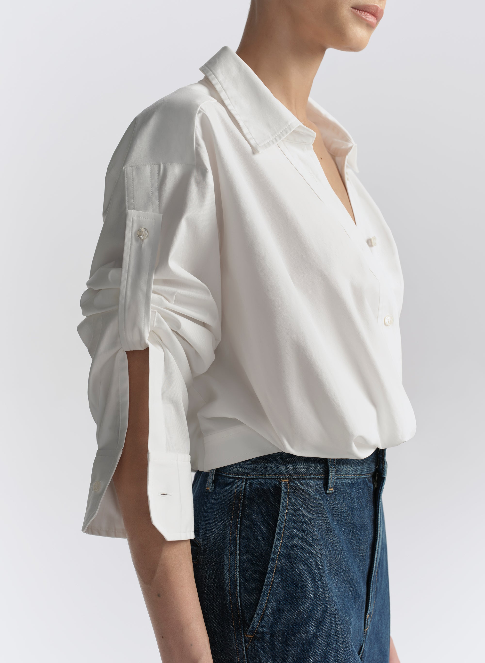 Leo Cropped Cotton Shirt | ALC LTD