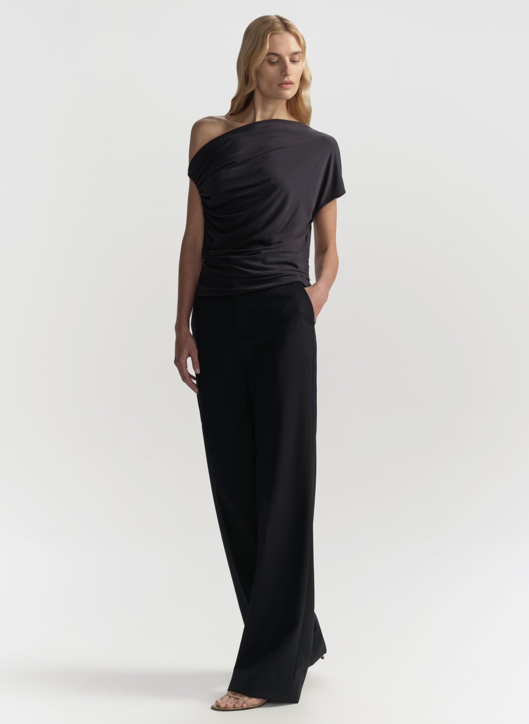 Halle One Shoulder Tee | ALC LTD