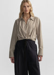Leo Cropped Cotton Shirt