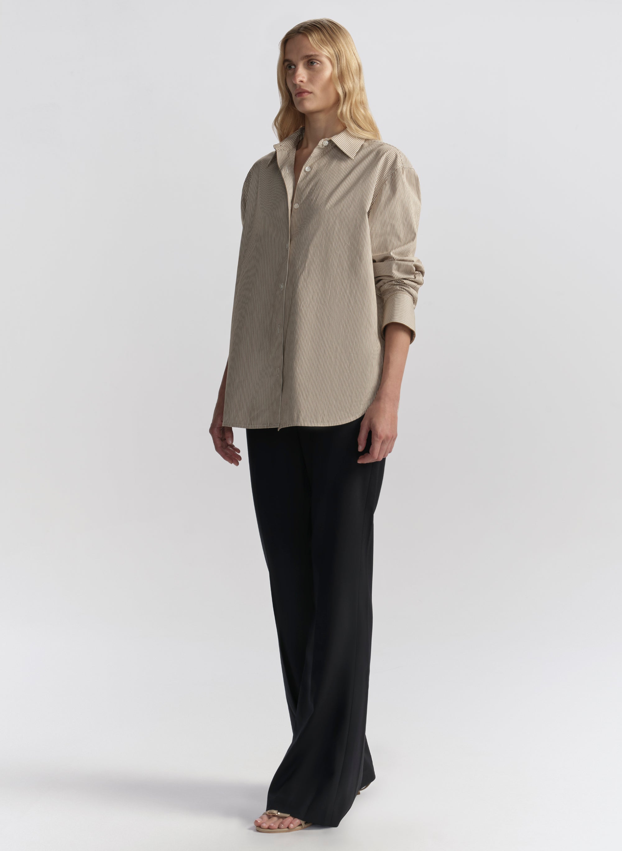 Mason Relaxed Cotton Stripe Shirt | ALC LTD