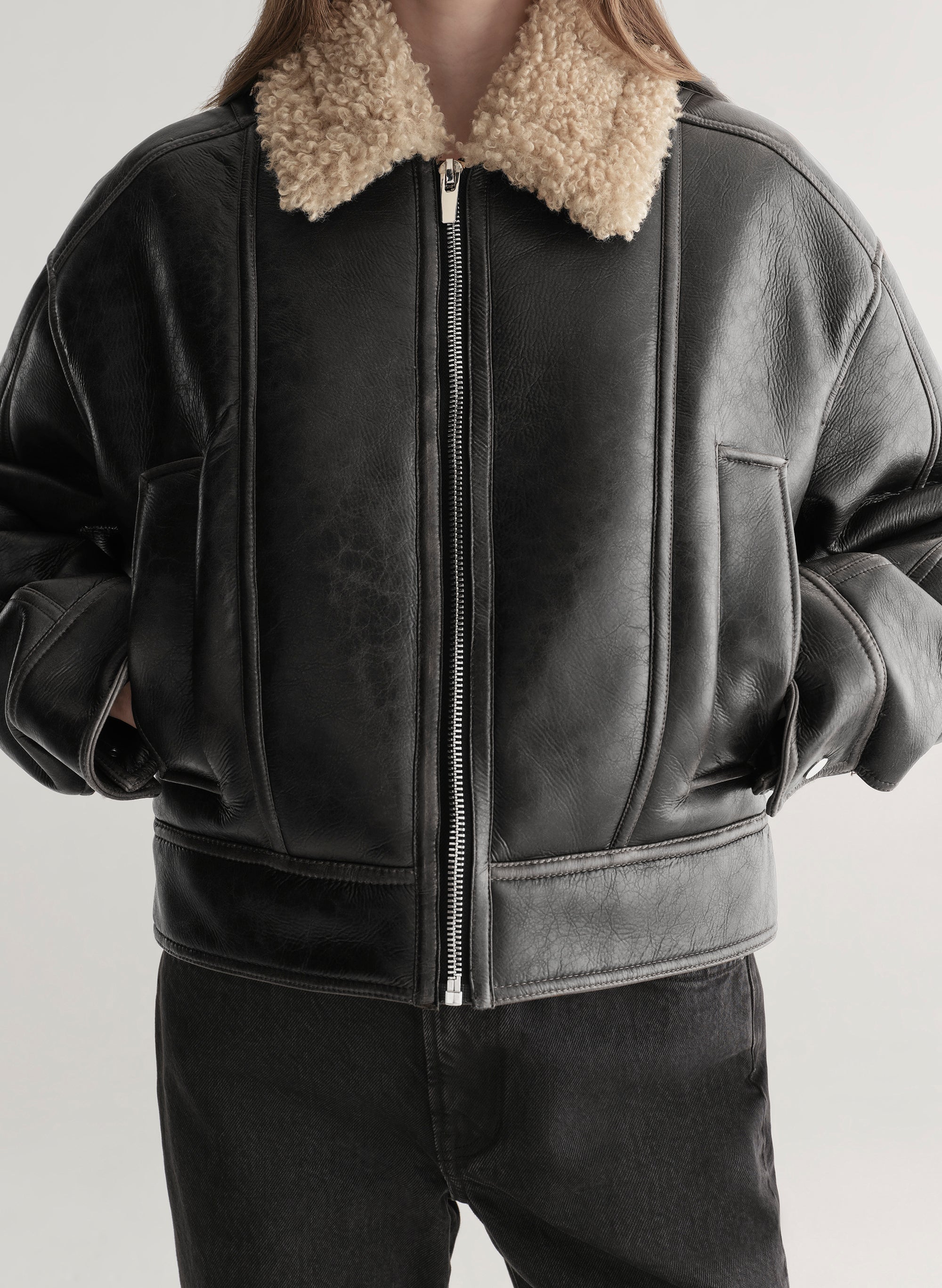Stevie Faux Shearling Jacket | ALC LTD
