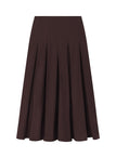 Tali Stretch Cotton Midi Skirt