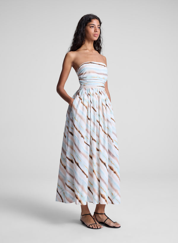 alc strapless dress Ani Gown Layla Gown features a sleeveless design with detachable and adjustable shoulder straps Women's Strapless Dresses - Casual