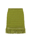 Tetá Crochet Fringe Mini Skirt