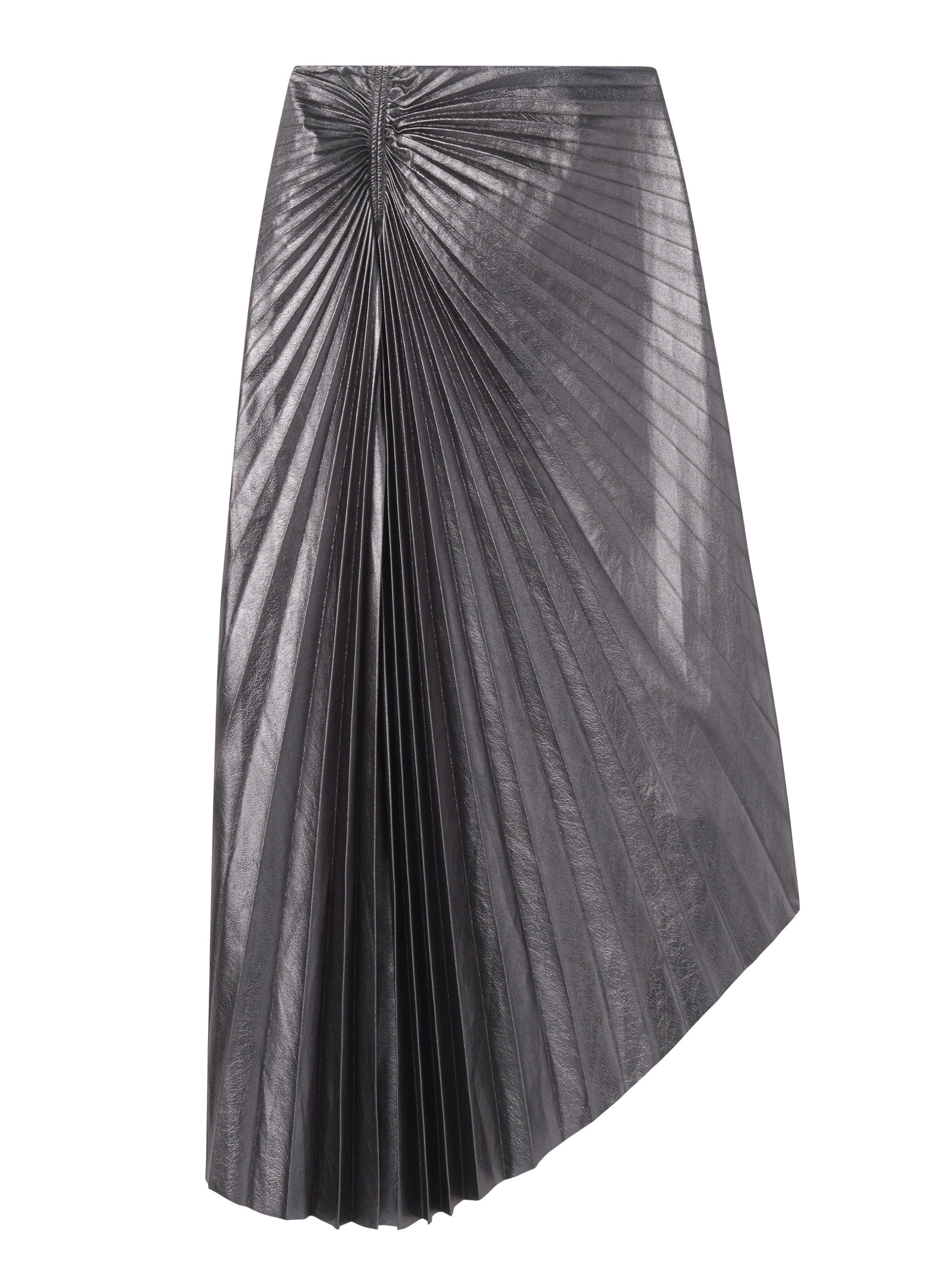 Tracy Metallic Vegan Leather Skirt | ALC LTD