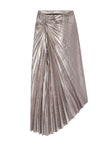 Tracy Metallic Vegan Leather Skirt