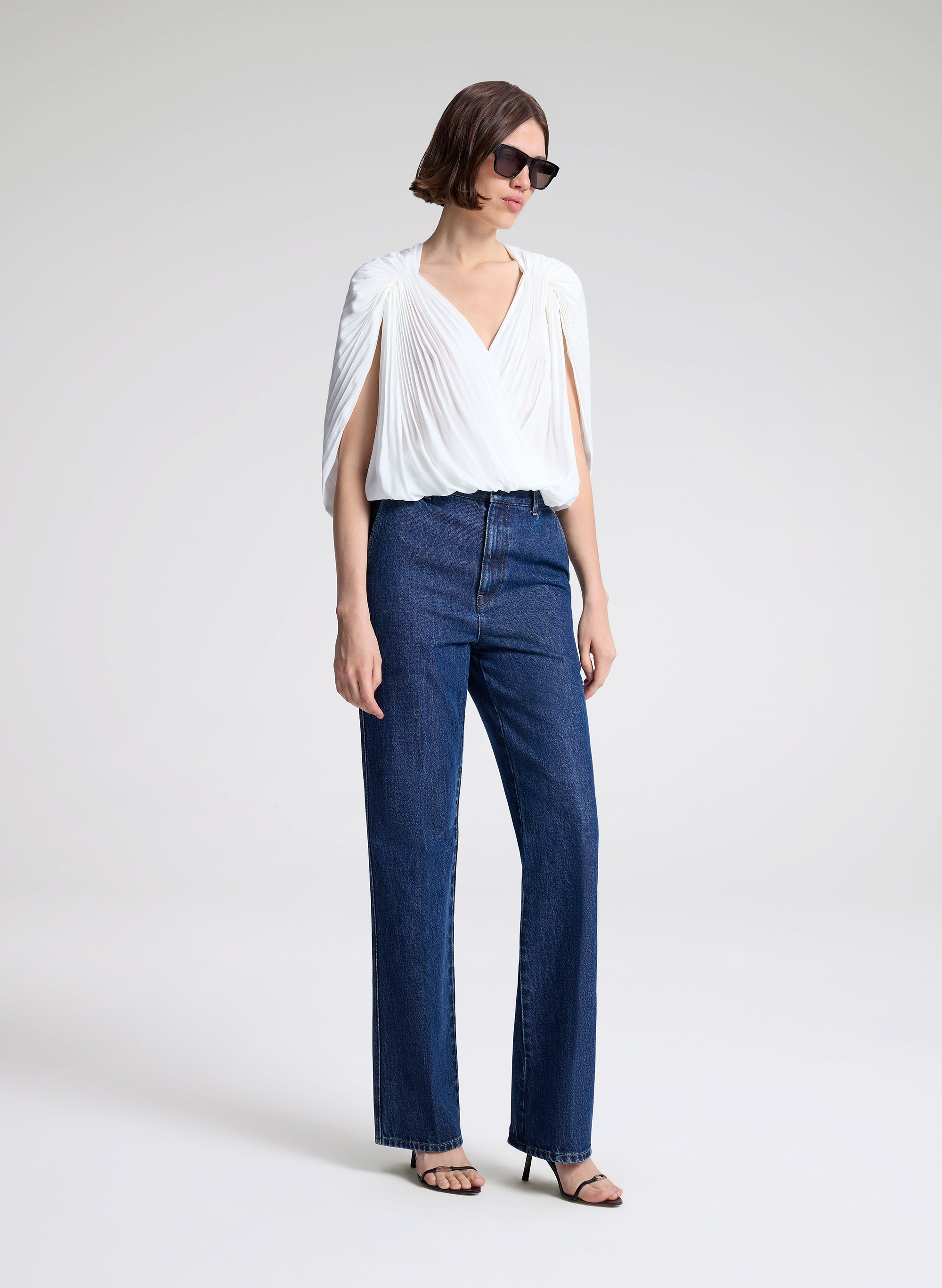 A.L.C. Vivian Caped Top | ALCltd.com