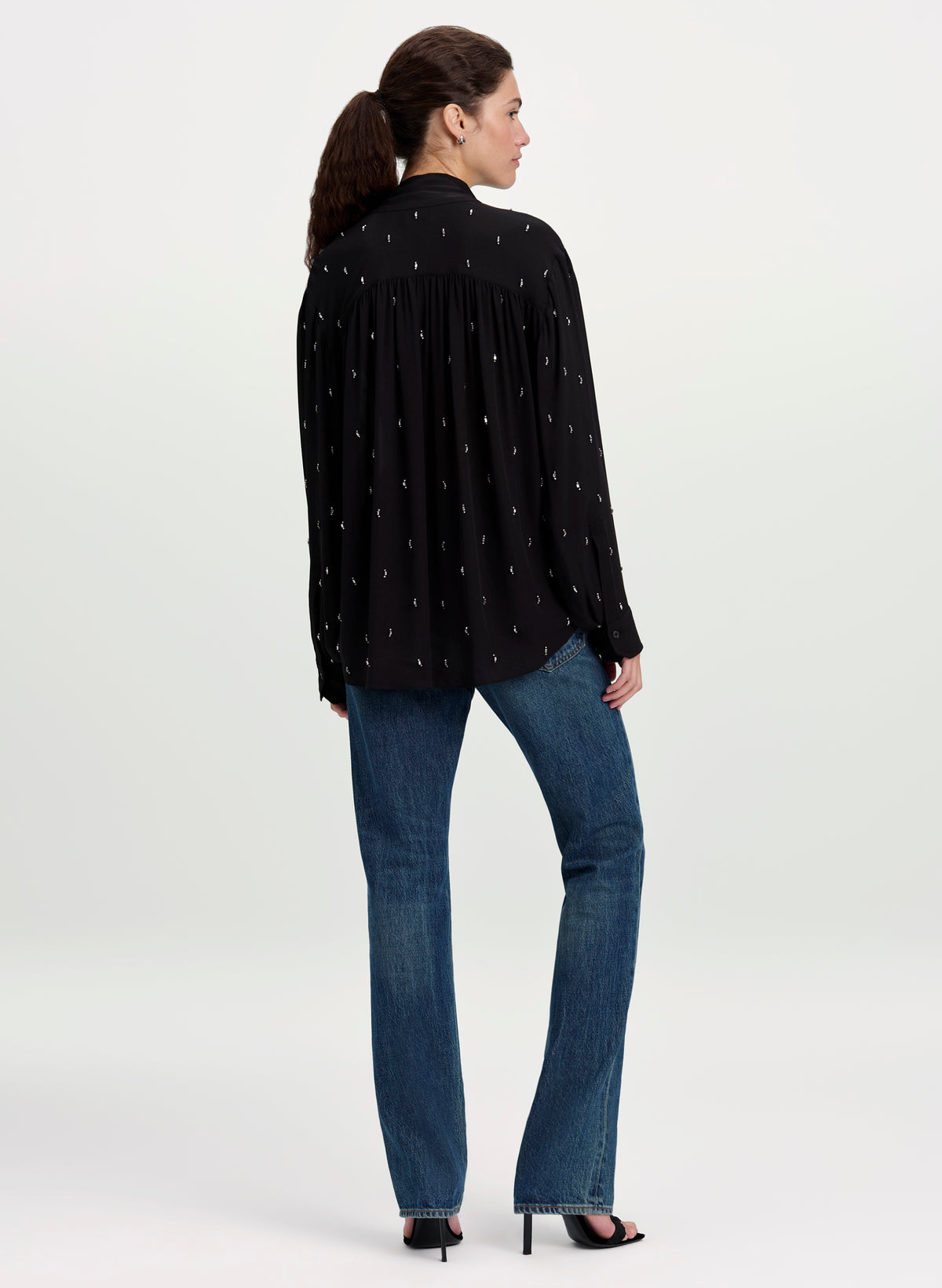 Vivi Embellished Silk Top