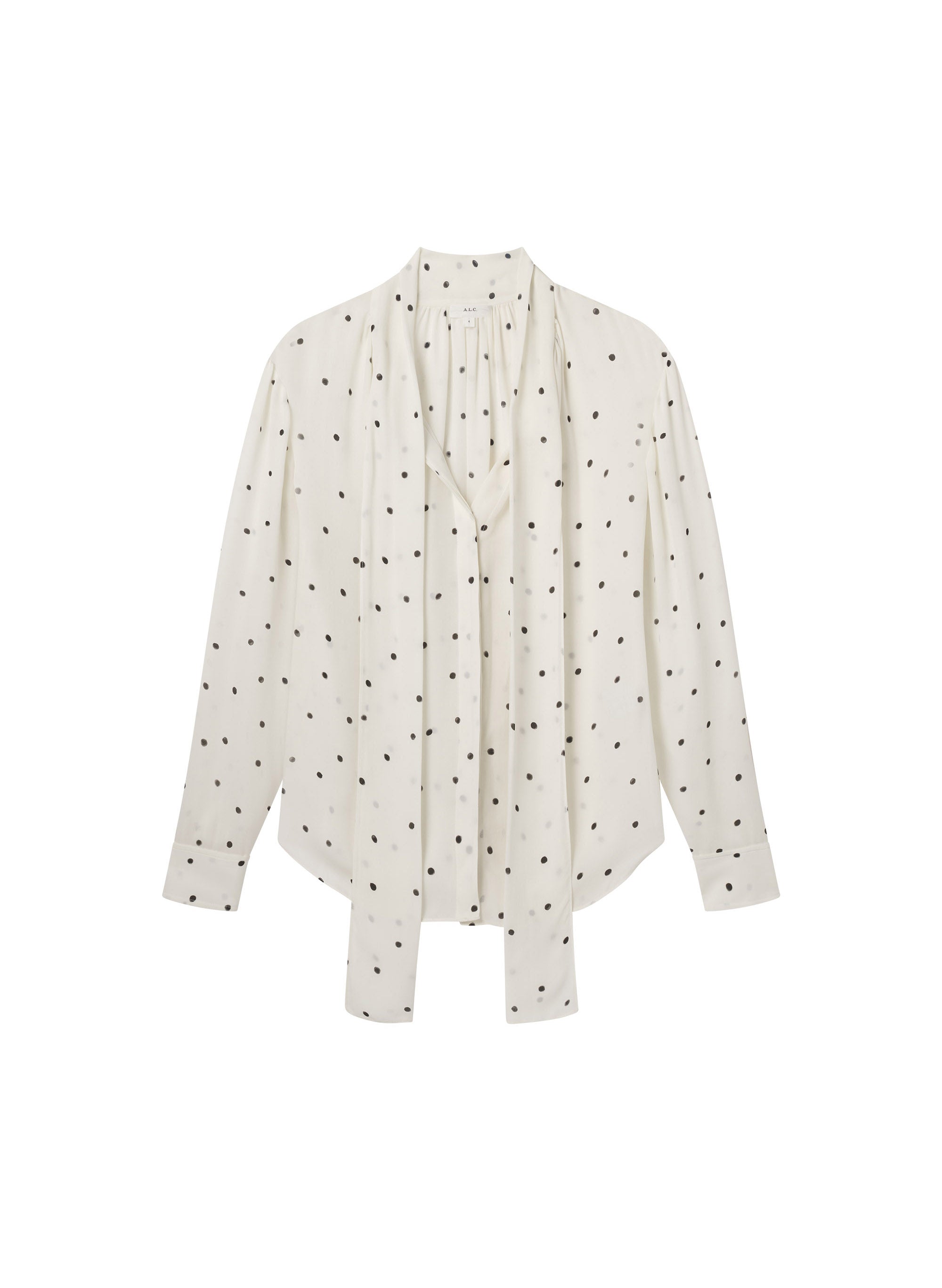 Viv Polka Dot Silk Top | ALC LTD