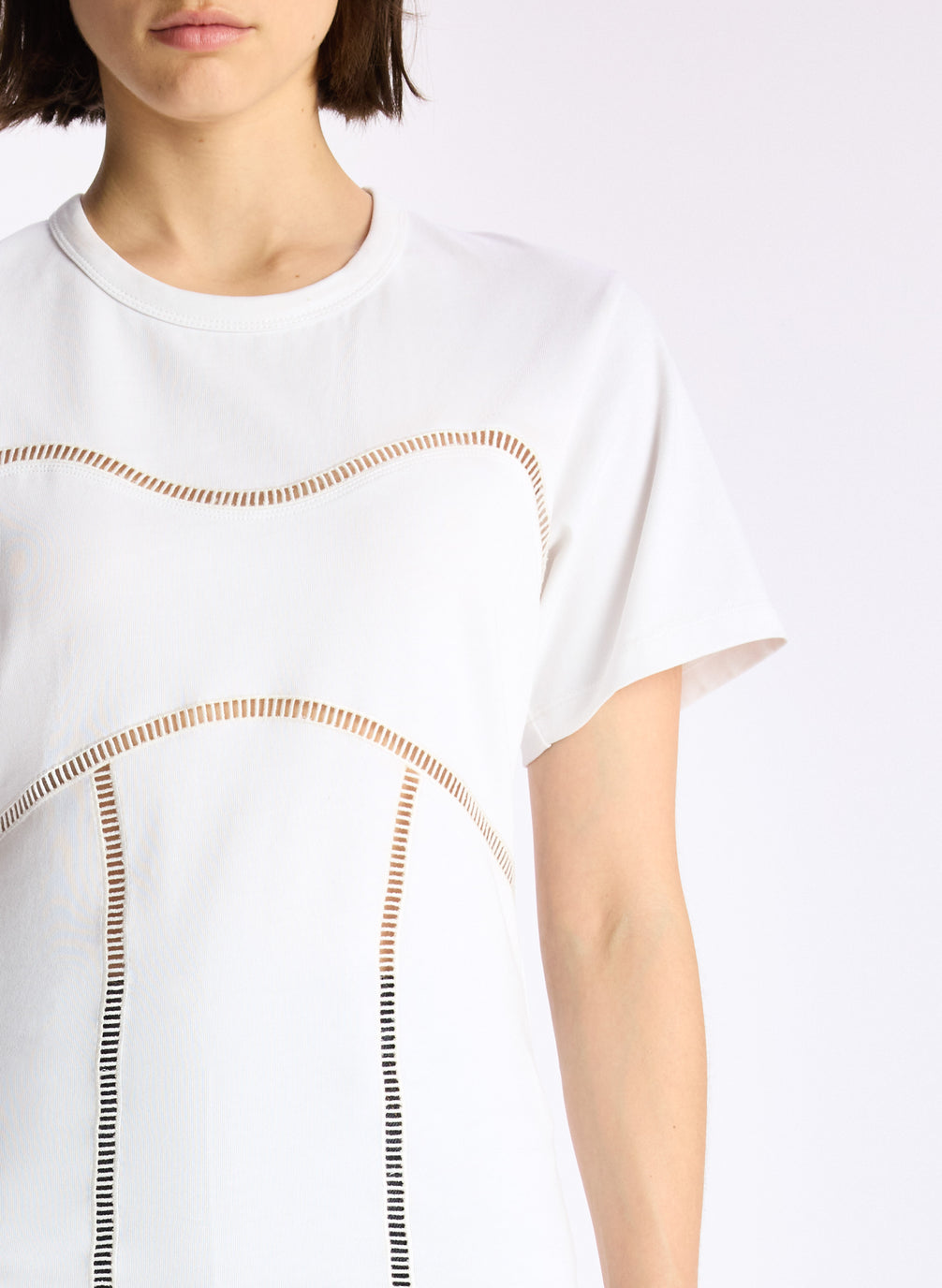 Corset T-Shirt Dress - Off White