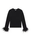 Wilda Feather Trimmed Sweater