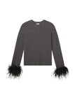 Wilda Feather Trimmed Sweater
