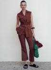 Cropped Sophie Linen Pant