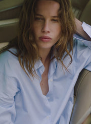 video of woman in blue shirt