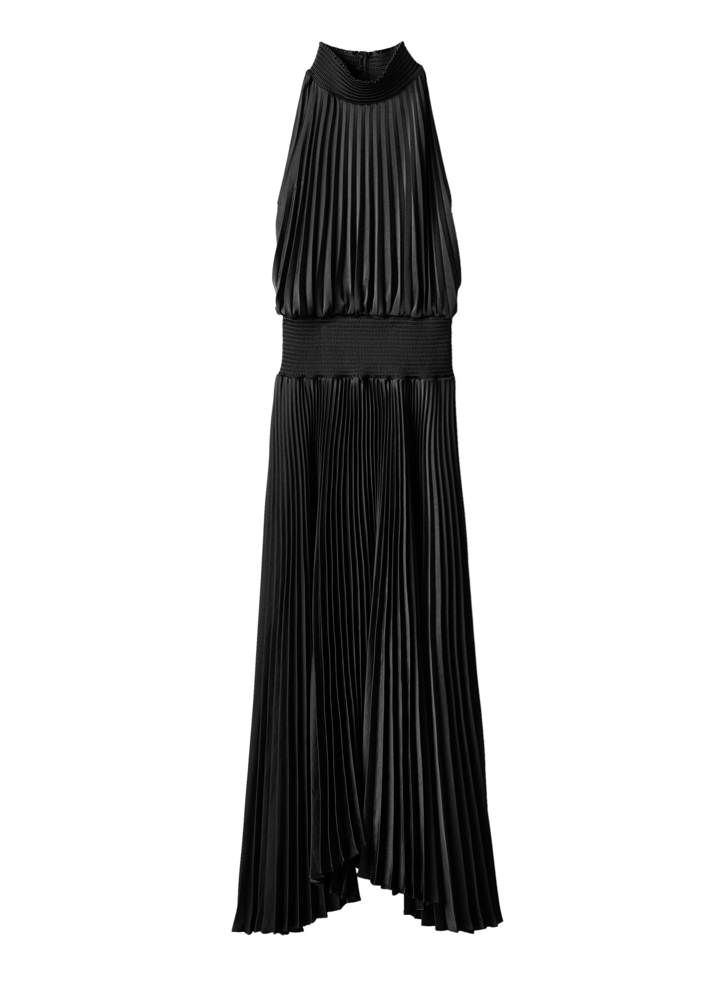 A.L.C. Renzo Pleated Halter Dress - Black A.L.C. Renzo Pleated Halter Dress - Black